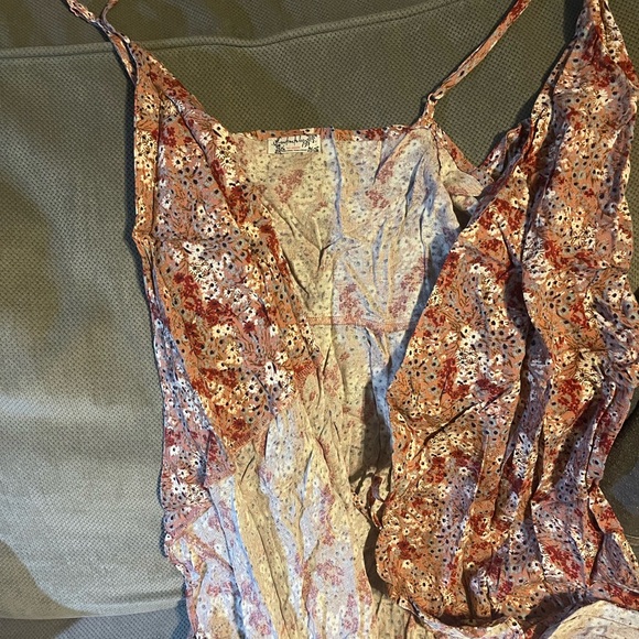 Free People “Intimately” floral wrap top - Picture 7 of 7